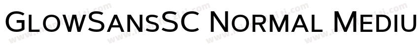 GlowSansSC Normal Medium字体转换